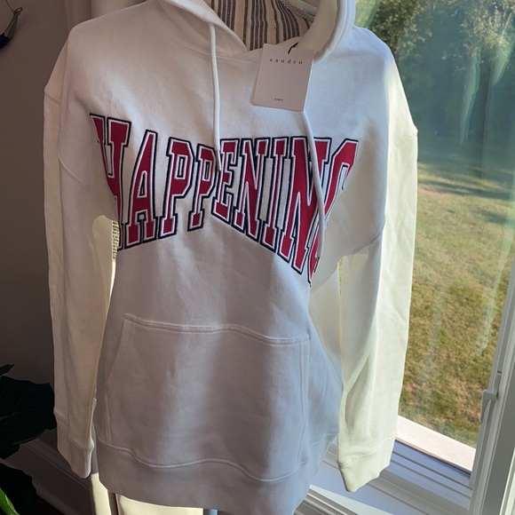 NWT SANDRO HOODED SWEATSHIRT size1 - Picture 3 of 11